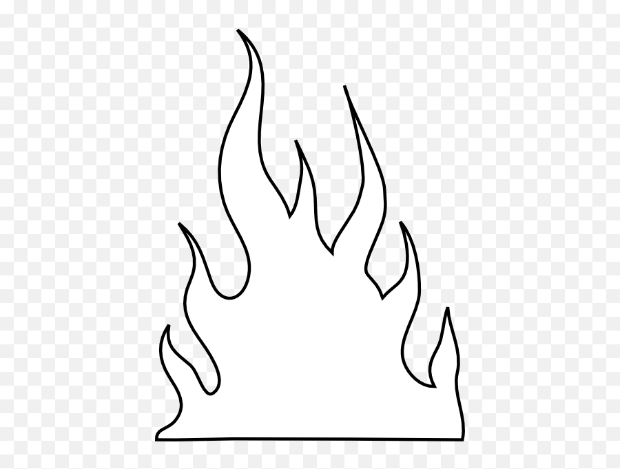 Download Flames Outlines Clip Art - White Flames Clipart Png Transparent White Flames Png Emoji,Flames Clipart