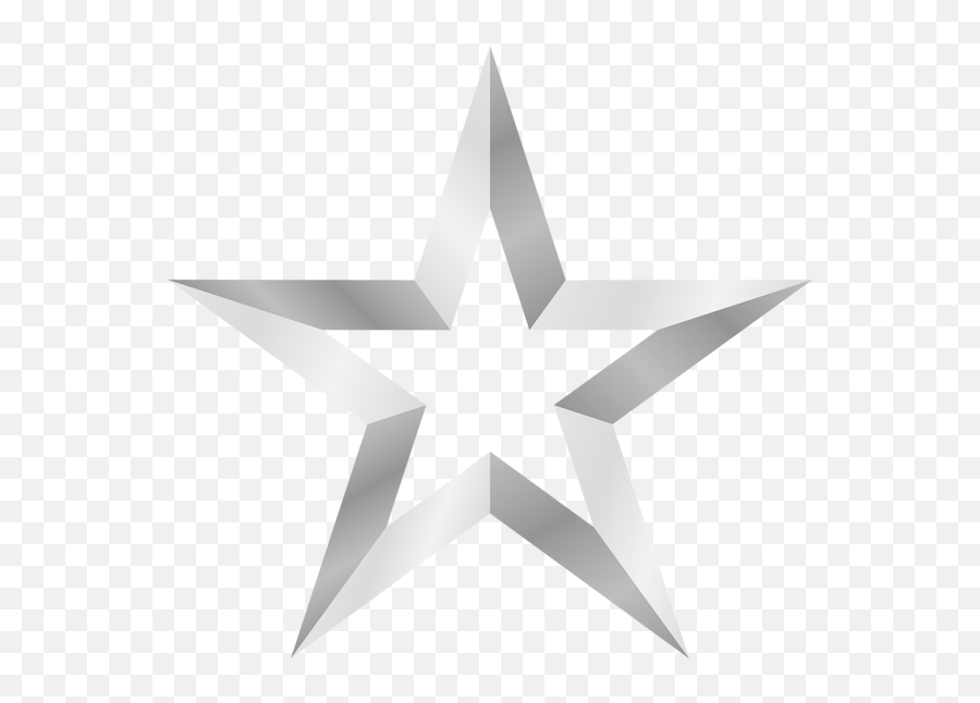 Silver Star Transparent Background Clipart - Full Size Emoji,White Star Transparent Background