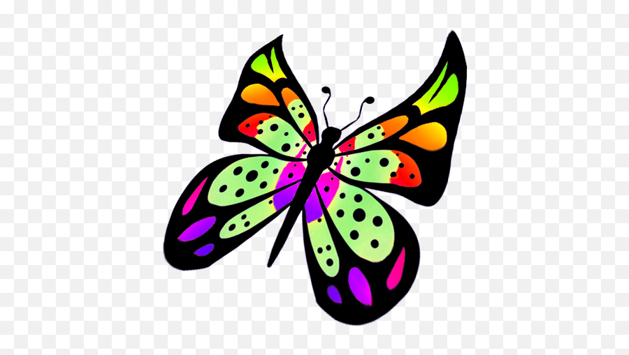 Butterfly Clipart - Flying Butterfly Clipart Png 532x443 Emoji,Butterfly Flying Png
