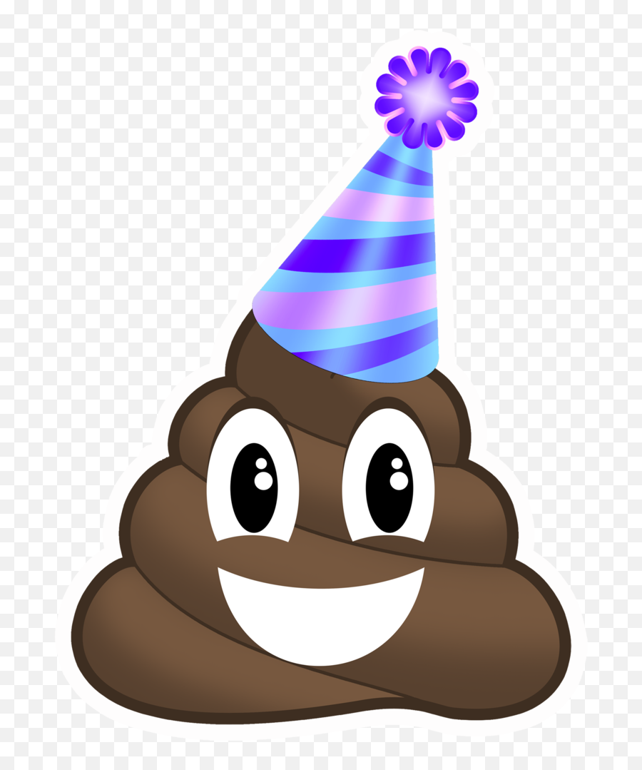 Download Party Poop Emoji - Party Pooper Emoji Clipart,Celebration Emoji Png