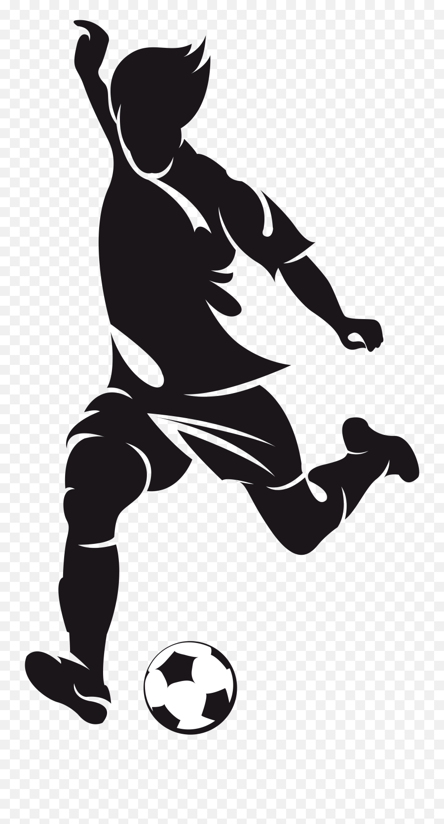 Football Player American Football Clip Art - Soccer Player Emoji,Football Player Silhouette Png