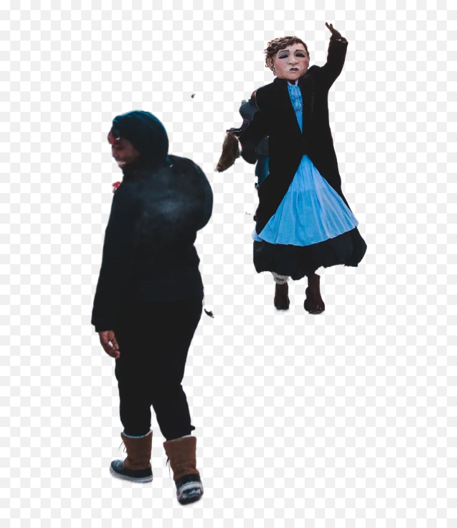 Woman In Black Coat Standing On White Floor Transparent Emoji,Legs Transparent Background