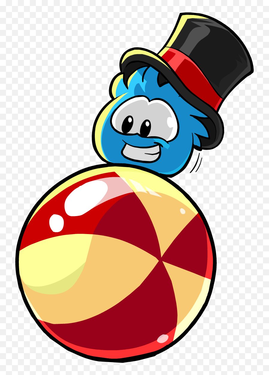 Download Top Hat Clipart Puffle - Full Size Png Image Pngkit Png Blue Puffle Puffles Emoji,Top Hat Clipart