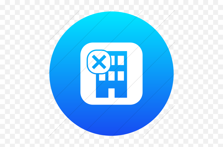 Iconsetc Flat Circle White On Ios Blue Gradient Ocha Emoji,Destroyed Building Png