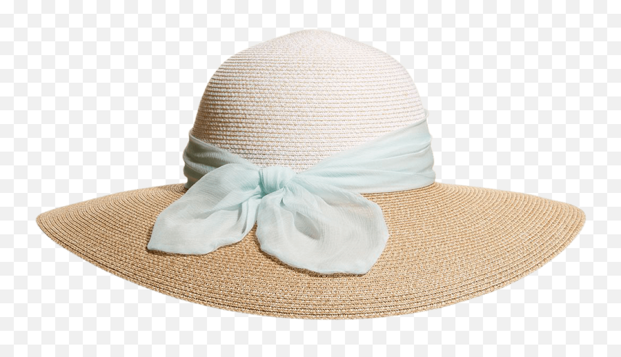 Honey Packable Straw Hat With Bow Scarf - Editorialist Emoji,Straw Hat Png