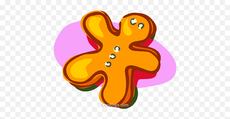 Gingerbread Cookie Royalty Free Vector Clip Art Illustration Emoji,Gingerbread Cookie Clipart