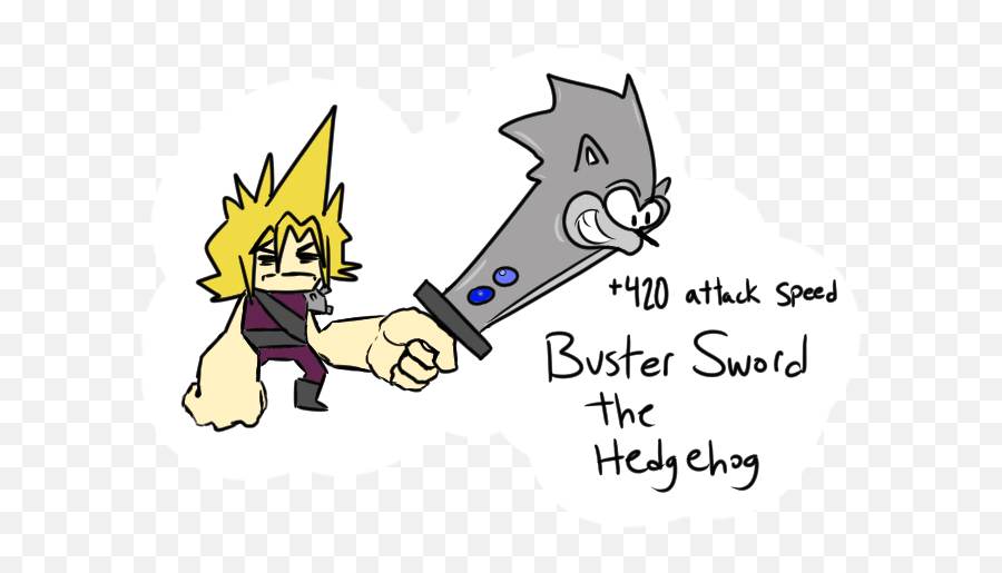 Buster Sword The Hedgehog By Southbunn On Newgrounds Emoji,Buster Sword Png