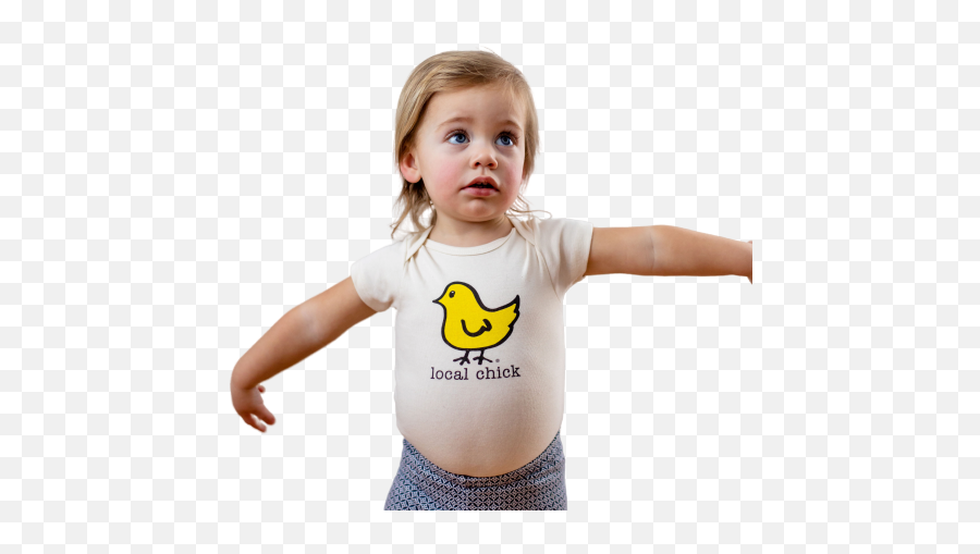 Organic Cotton Baby Onesie - Chick Emoji,Baby Chick Png