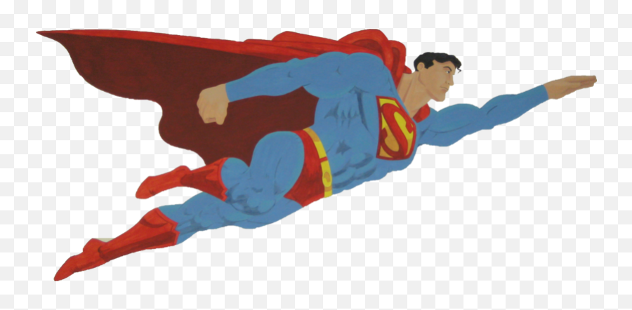 Download Hd Superman Clipart At Getdrawings - Superman Drawing Superman Flying Side View Emoji,Superman Clipart