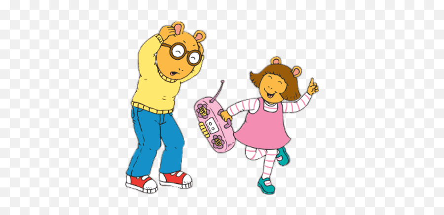 Arthur Binky And A Friend Transparent Png - Stickpng Sister Annoying Brother Clipart Emoji,Sister Clipart