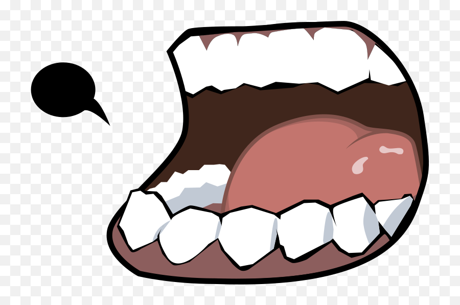Library Of Angry Cartoon Mouth Clipart Royalty Free Download - Cartoon Mouth Side Emoji,Lips Clipart