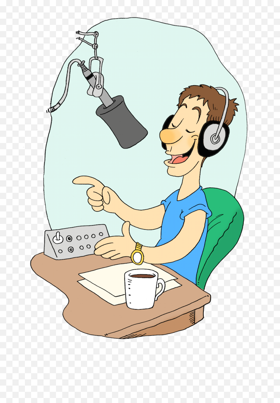 Presenter Png - Teacher Radio Broadcaster Clipart Emoji,News Clipart