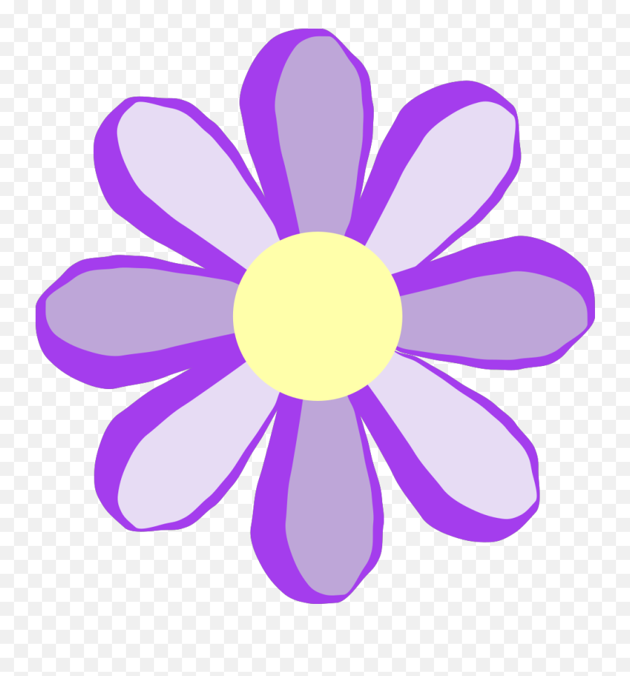 Cute Flower Png Purple Transparent - Small Purple Flower Clipart Emoji,Free Clipart Downloads