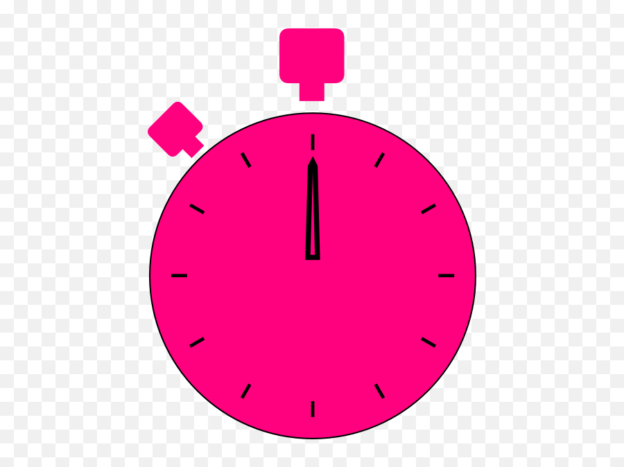 Pink Stopwatch Clipart Transparent Png Emoji,Stopwatch Clipart