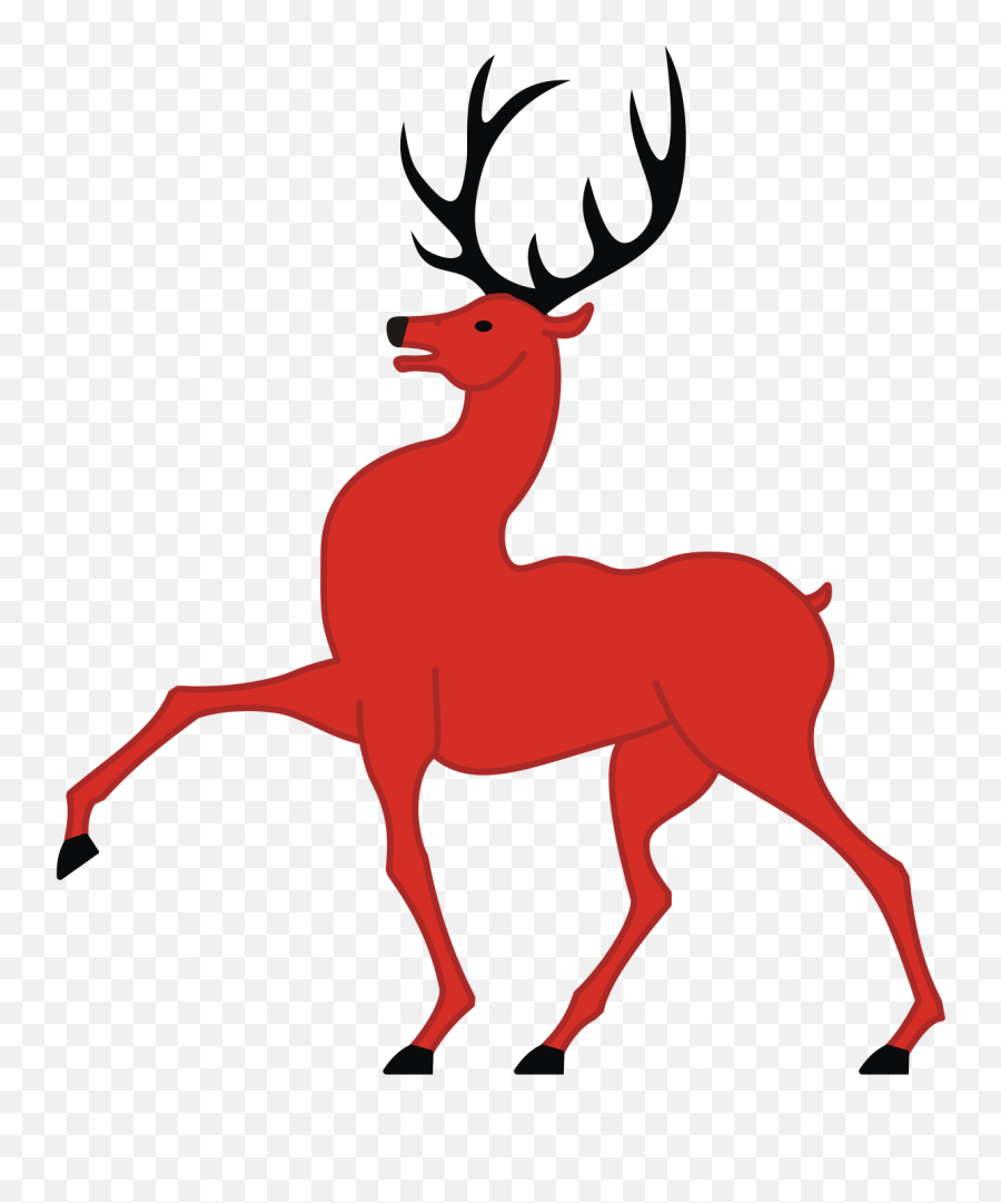 Heraldry Vector Deer Clipart - Full Size Clipart 2271449 Heraldry Deer Emoji,Deer Clipart