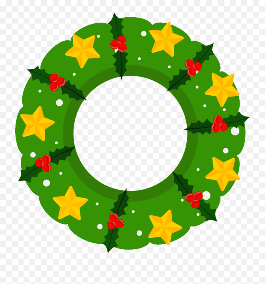 Free U0026 Cute Christmas Wreath Clipart For Your Holiday - Christmas Day Emoji,Wreath Clipart