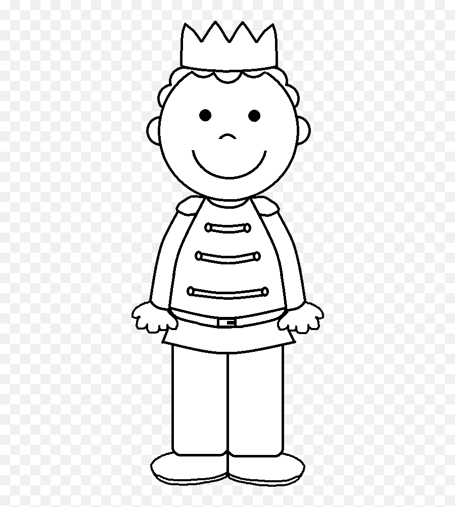 Graphics By Ruth - Fairy Tales Outline Little Prince Clipart Black And White Emoji,Prince Clipart