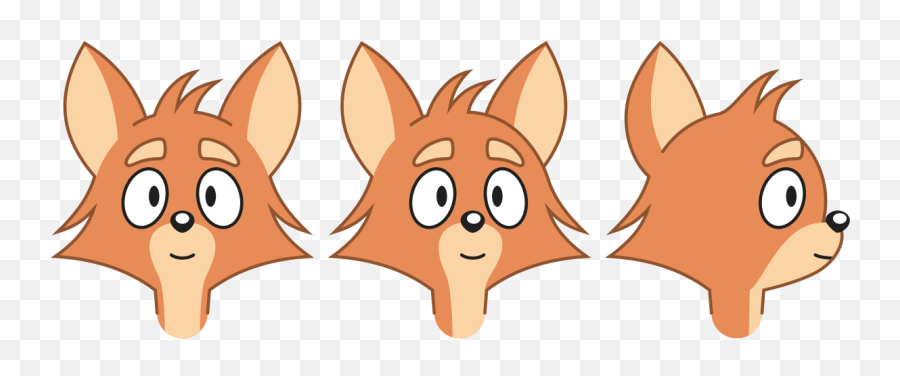Redesigned Head - Happy Emoji,Fox Head Clipart