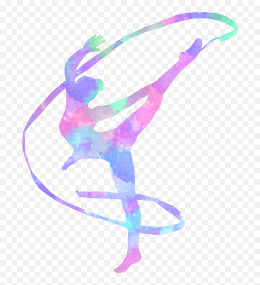 Download Hd Gymnastic - Rhythmic Gymnastics Clip Art Emoji,Gymnastics Clipart