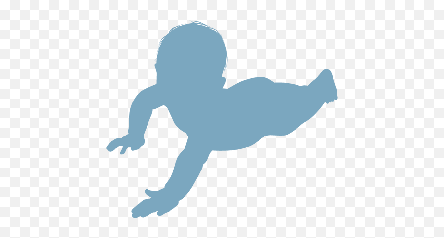 Baby Lying Silhouette Baby Silhouette - Silueta De Un Bebe Png Emoji,Baby Silhouette Png