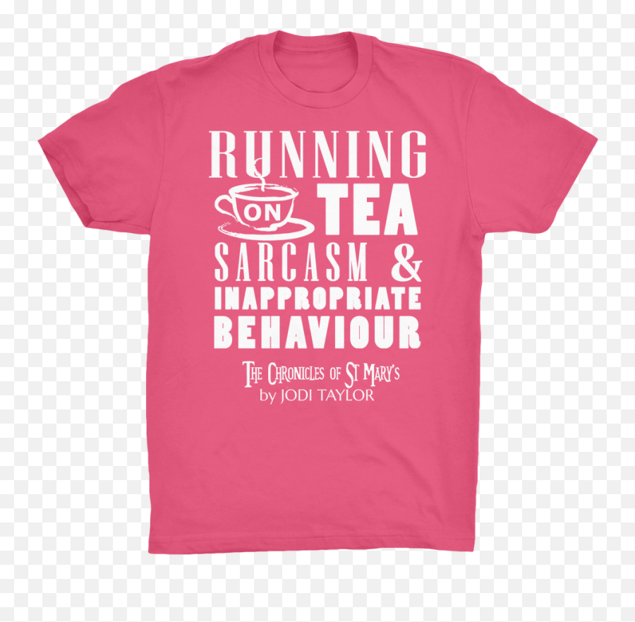 Running On Tea Sarcasm And Inappropriate Behavior Uk Emoji,Pink Superwoman Logo