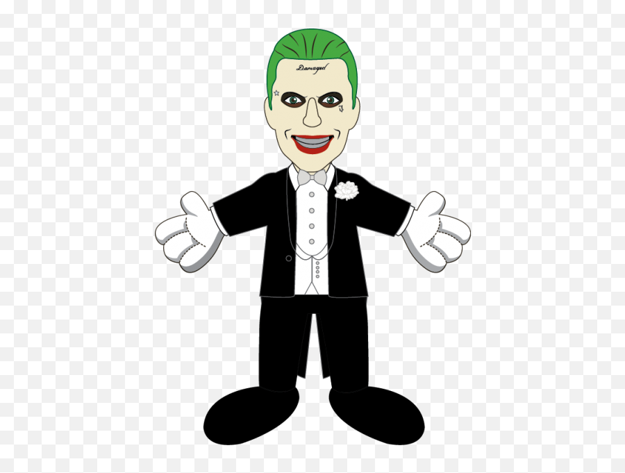 Download Suicide Squad Joker Tuxedo - Joker In Tuxedo Emoji,Tuxedo Clipart