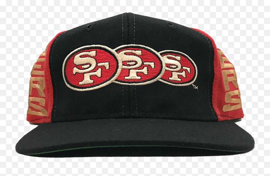 Vintage 49ers Triple Logo Snapback - Ajd Snapped Back Hats For Baseball Emoji,49ers Logo