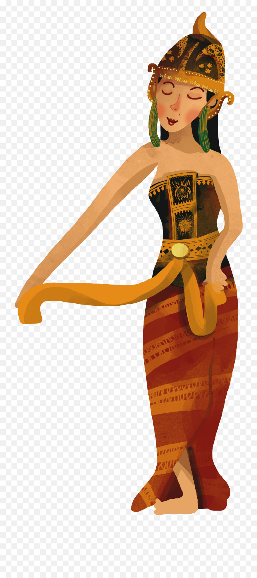 Dance Clipart Traditional Dance Dance T 2642010 - Png Indonesian Traditional Dance Animation Emoji,Dance Clipart