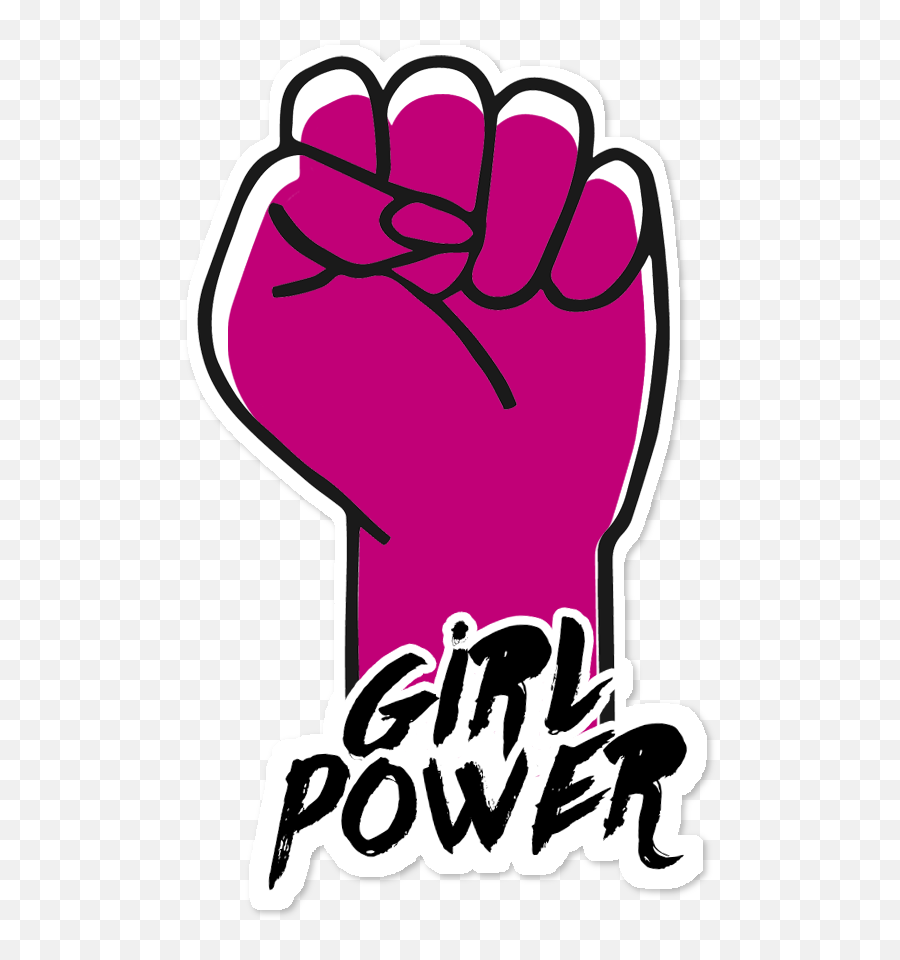 Download Hd Adesivo Girl Power De Flores Maritímasna - Girls Power Png Emoji,Girl Logo