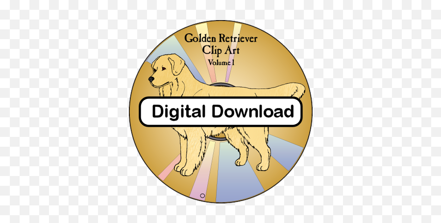 Golden Retriever Clip Art Volume 1 Emoji,Golden Retriever Clipart