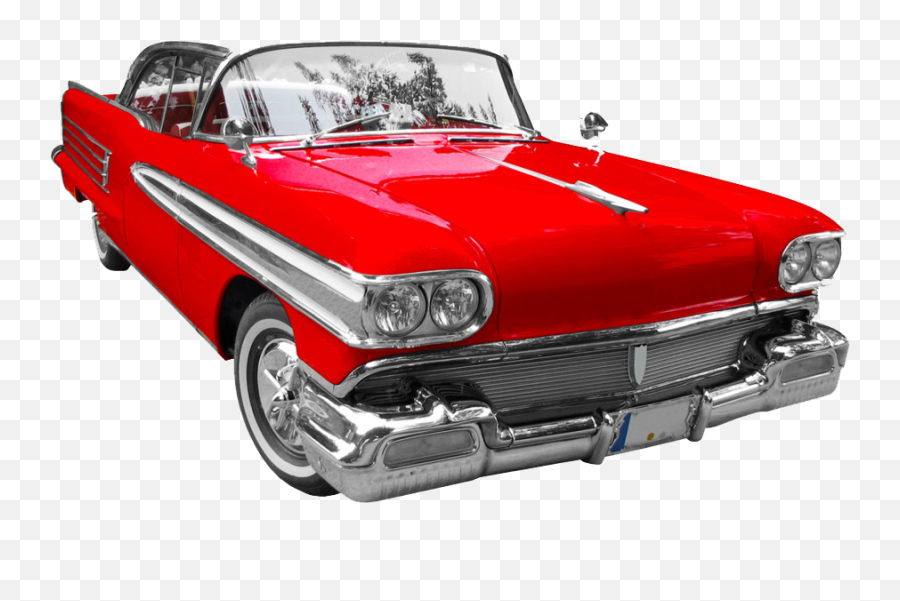 Red Retro Car Png Image Png All - Classic Car Png Emoji,Classic Car Png