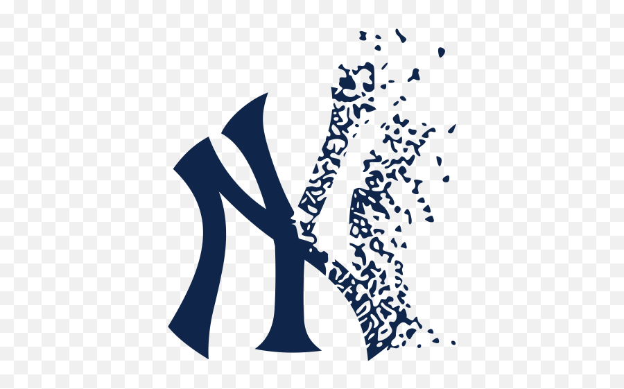 New York Yankees Cut Logo Emoji,New York Yankees Logo Png