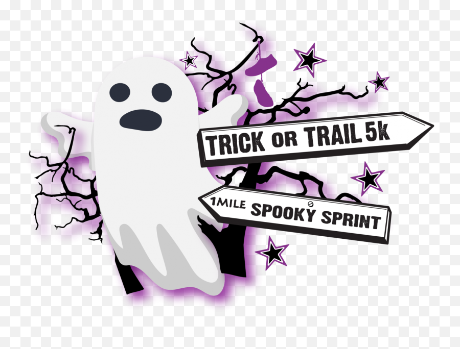 Trick Or Trail 5k U0026 Spooky Sprint 1 Mile - The Laurel Of Asheville Ghost Emoji,Person Running Png