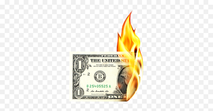 Download Burn Free Png Transparent Image And Clipart - 1 Us Dollar Emoji,Money Transparent