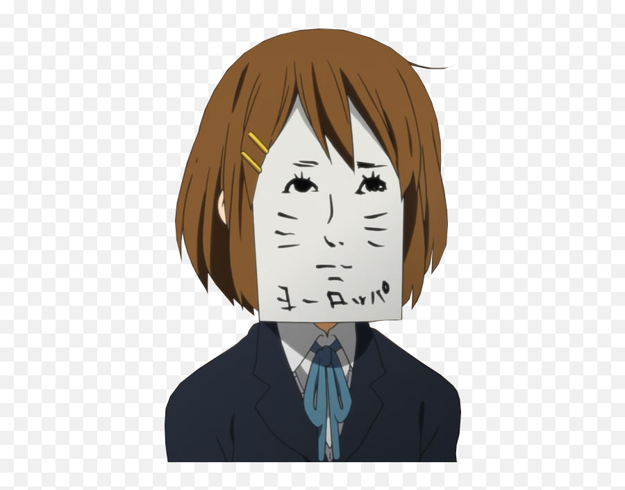 Jontron - K On Hirasawa Yui Face Emoji,Jontron Transparent