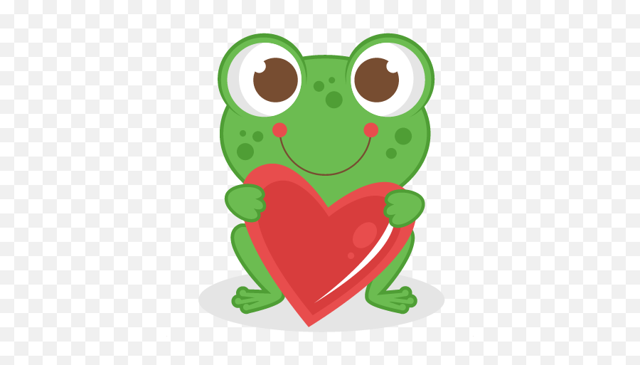 Cute Frog Clipart - Valentines Frog Emoji,Frog Clipart