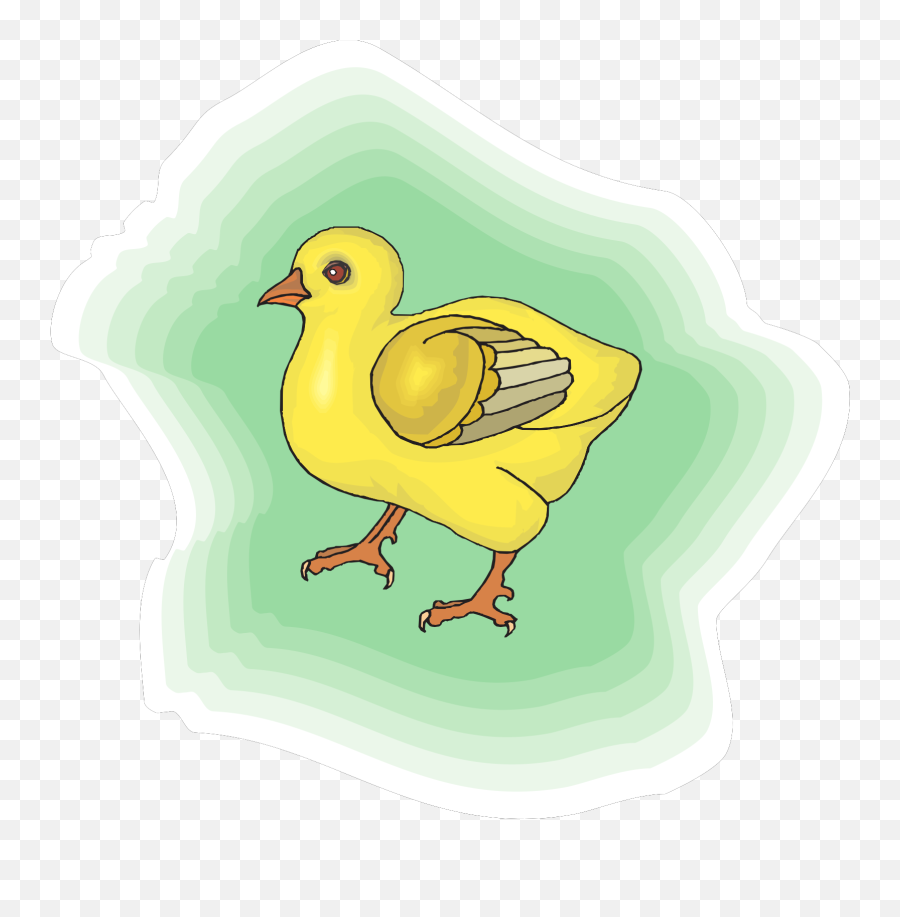 Baby Chick With Green Background Png Svg Clip Art For Web Emoji,Baby Chick Clipart