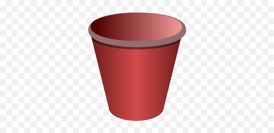 Free Empty Flower Pot Clip Art - Red Empty Flower Pot Clipart Transparent Emoji,Pot Clipart