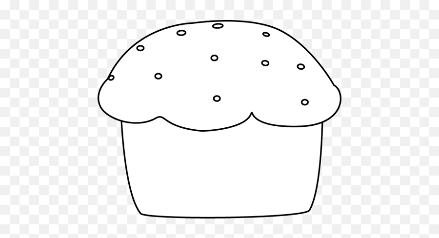 Black And White Muffin Clip Art - Black And White Muffin Image Emoji,Muffins Clipart