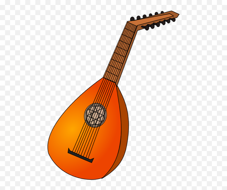 Lute Clip Art At Clkercom - Vector Clip Art Online Royalty Lute Clipart Emoji,Guitar Clipart