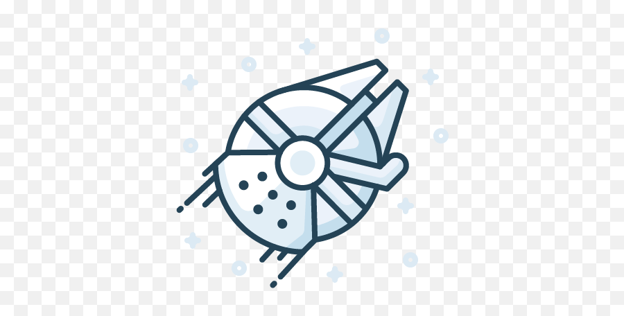 Millennium Falcon Clipart - Png Download Full Size Clipart Easy Millennium Falcon Drawing Emoji,Falcon Clipart