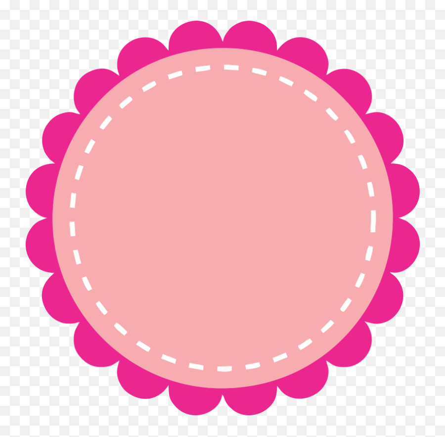 Frames Scalloped Grátis - Banderin De Masha Y El Oso Flower Shape Clipart Emoji,Banderines Png