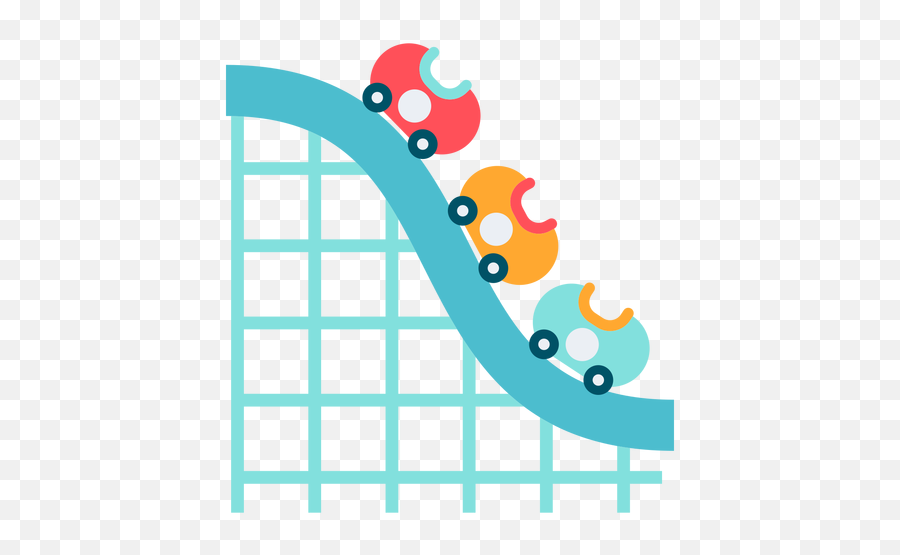 Carnival Roller Coaster Color Carnival - Transparent Png Montanha Russa Vetor Png Emoji,Roller Coaster Transparent