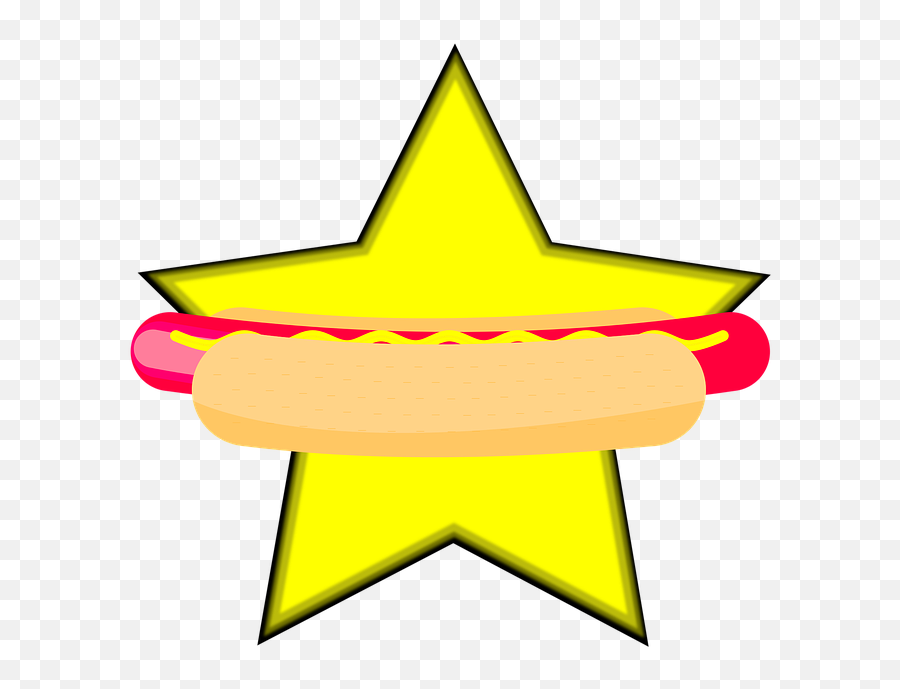 Hot Dog Clipart Png - Make A Star In Drawing Emoji,Shop Clipart
