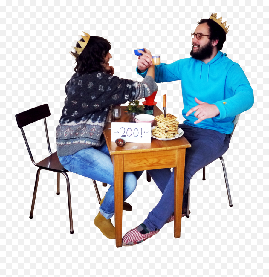 People Eating Png - People Sitting At Tables Png Clipart Sitting People Table Png Emoji,People Sitting Png