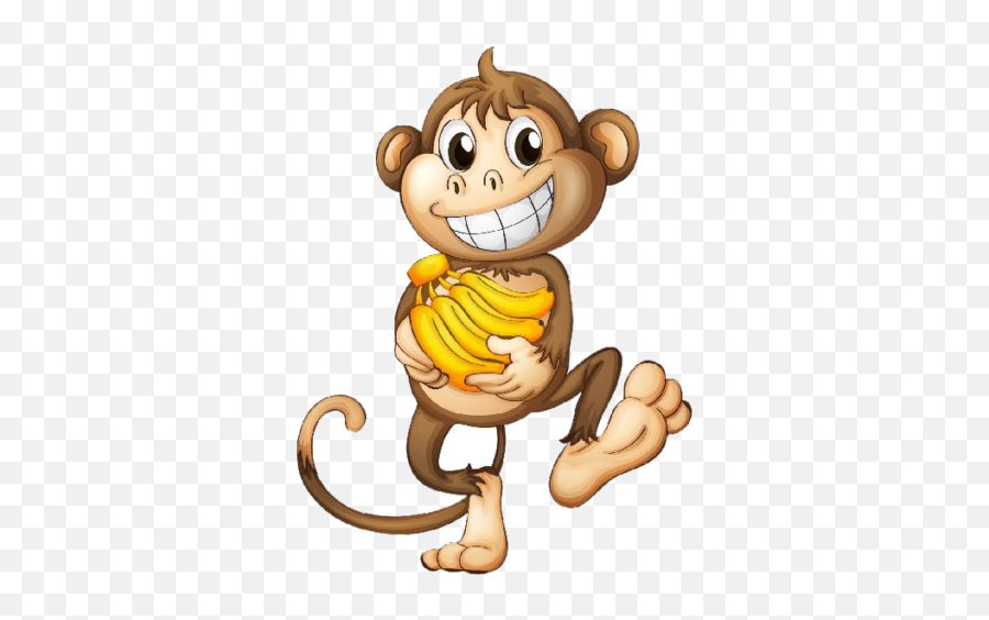 Cute Cartoon Monkey Png Transparent - Cartoon Monkey Png Emoji,Monkey Transparent Background