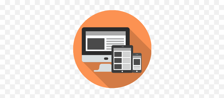 Responsive - Orange Website Development Icon Emoji,Website Designing Logo