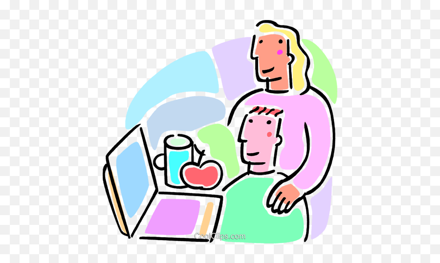 Teacher Helping A Student Royalty Free - Smart Device Emoji,Helping Clipart