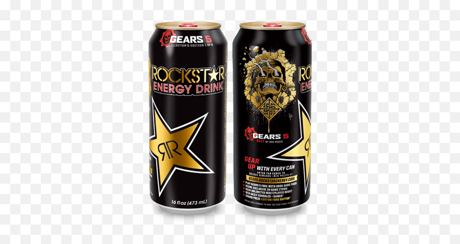 Home Gear Up With Every Can - Gears5 Rockstar Energy Drink Emoji,Gears 5 Logo