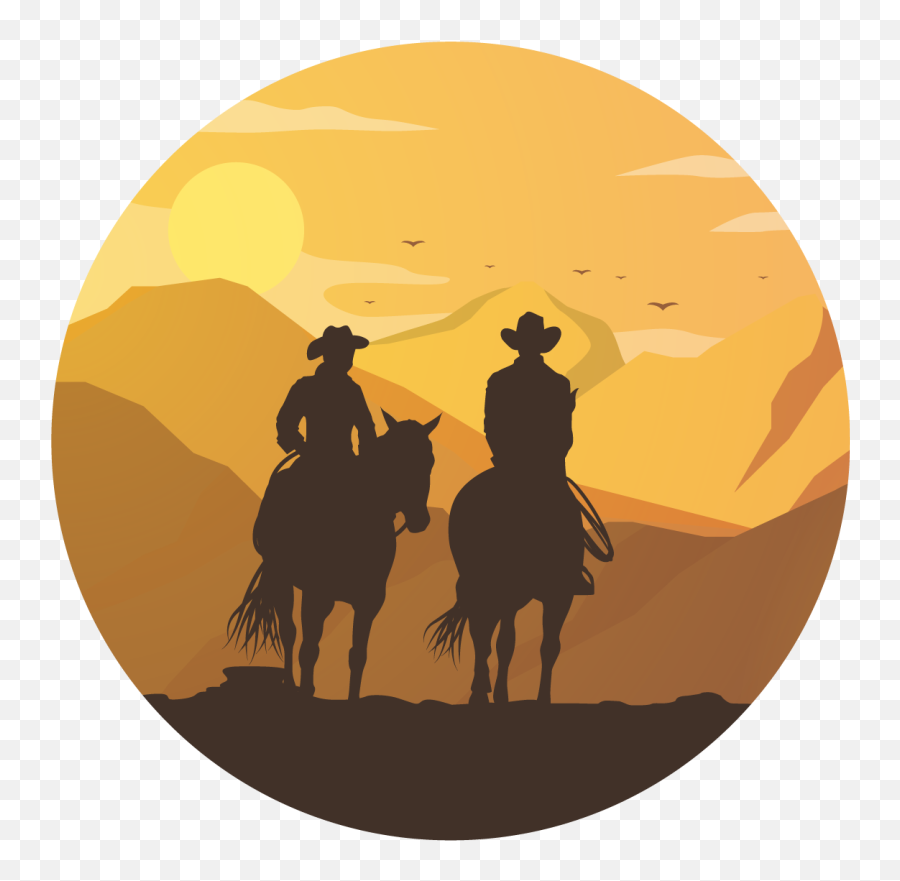 Mountain Silhouette With Horses Nature Stickers Emoji,Mountains Silhouette Png